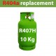 GAZ R407H (ex R404) BOUTEILLE 10 KG RECHARGEABLE